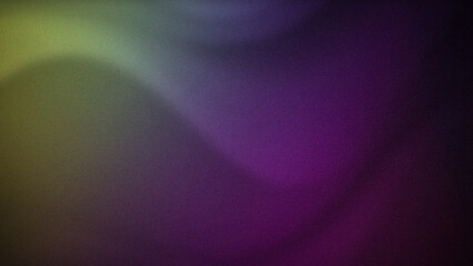 Dark and vibrant 4K abstract background featuring deep gradients of green and purple tones. Ideal for creating a bold, grainy, and modern design aesthetic