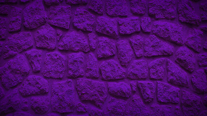 4K stone wall texture with a striking purple gradient overlay, offering a bold and artistic background. Ideal for creative designs, digital art, and visual projects