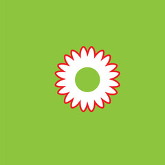 Simple Flower Design Icon Illustration Eps 10