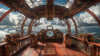 Obraz premium Airship Captain's Deck