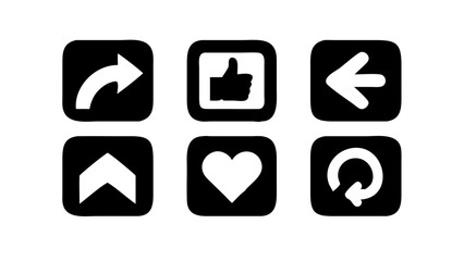 set of icons for web