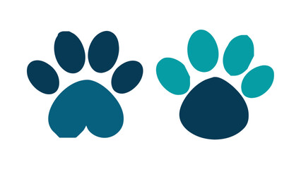  cat and dog paw prints