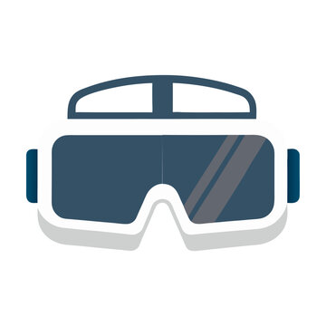 recommend clip art: vr virtual reality glass on white.