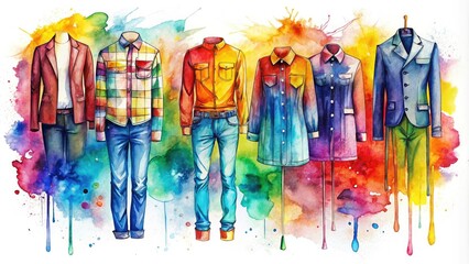 Vibrant watercolor designs artistic technical