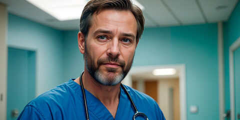 Title: "Medical Professional in a Clinical Setting"

Description: A male doctor in a clinical setting, conveying professionalism, focus, and precision in healthcare.