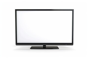 Fototapeta premium Blank screen Smart TV isolated on white background