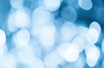 Obraz premium Abstract Light Blue Background with Bokeh Lights and White Space for Text, Featuring Fine Details and Professional Color Grading in a High-Resolution, Award-Winning Composition