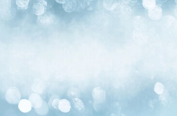Abstract Light Blue Background with Bokeh Lights and White Space for Text, Featuring Fine Details and Professional Color Grading in a High-Resolution, Award-Winning Composition