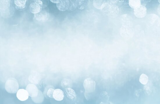 Abstract Light Blue Background with Bokeh Lights and White Space for Text, Featuring Fine Details and Professional Color Grading in a High-Resolution, Award-Winning Composition