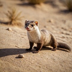 Cute Adorable desert Furry Ferret Mammal Animal 