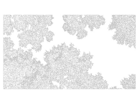 tree on sky abstract texture dot vector art