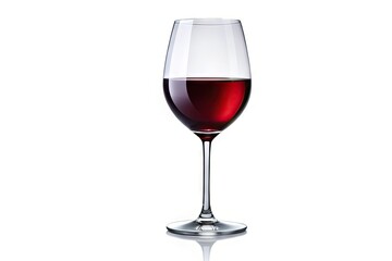 wine glass isolated on white clean modern simplicity
