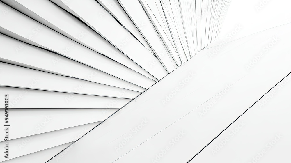 Poster diagonal lines intersecting on a white background, creating a dynamic and modern visual composition.