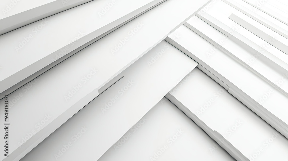 Poster diagonal lines intersecting on a white background, creating a dynamic and modern visual composition.