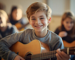 portrait of a guitar