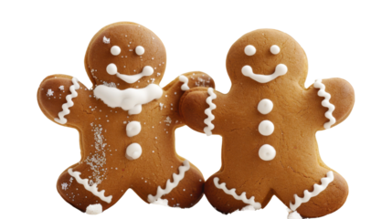 Gingerbread man isolated on white background