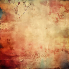 Old floral paper grunge background. Vintage paper texture overlay.