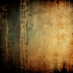 Old paper grungy background. Vintage paper dark scratched texture overlay.