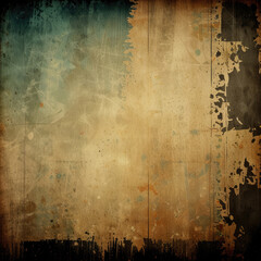 Old paper grungy background. Vintage paper dark scratched texture overlay.