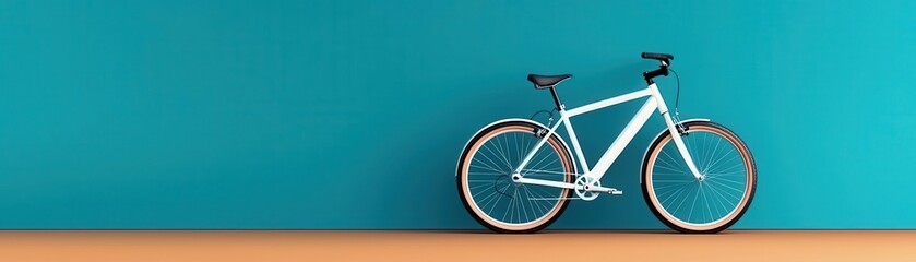 Bicycle as a primary mode of transportation, highlighting eco-friendly commuting and reducing carbon footprint, sustainable living, eco-commuting