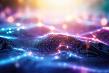 Modern wireless network connection background. Connection technology concept.