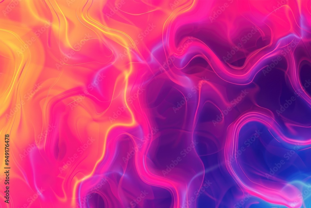 Poster A vibrant and dynamic close-up shot of a colorful background featuring intricate swirl patterns