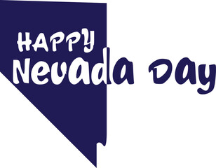 Creative 'Nevada Day' Text Design with Modern Elements
