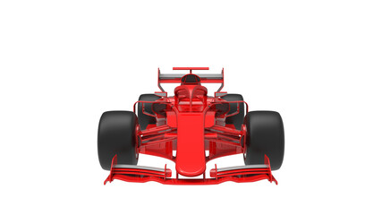 F1 red car formula 1 racing  isolate in transparent background png