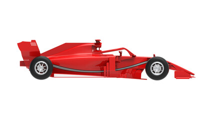 F1 red car formula 1 racing  isolate in transparent background png
