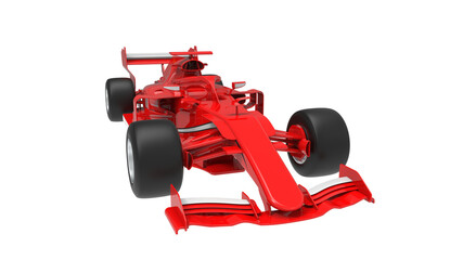 F1 red car formula 1 racing  isolate in transparent background png
