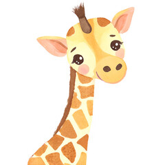 Obraz premium giraffe isolated on white