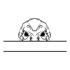 Peeking Alien © VektorzDesign