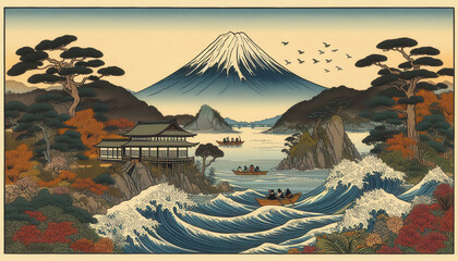 浮世絵（Ukiyoe）／富士山 Mt.Fuji