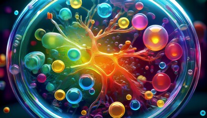 background with circles