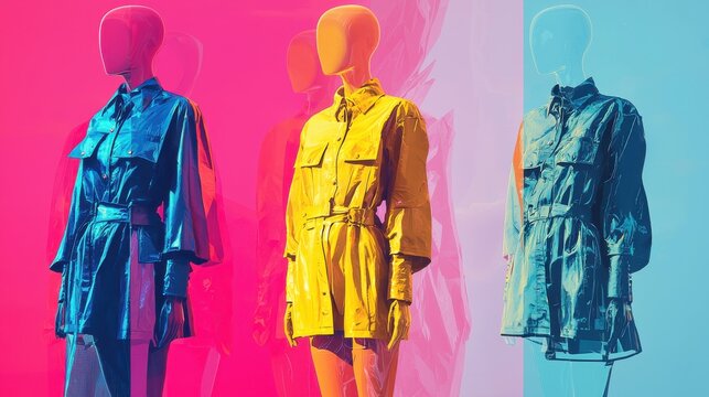 8h art feel. AI is preparing fashion clothes