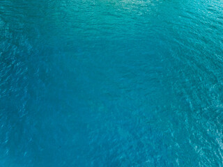 Sea surface aerial view,Bird eye view photo of blue waves and water surface texture Blue sea background Beautiful nature Amazing view sea background