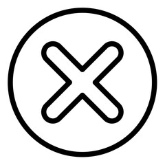 Fototapeta premium Round Crossmark