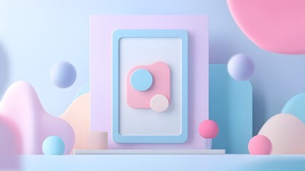 Minimalist UI Design with Soft Gradients and Sleek Modern Website Interface Concept