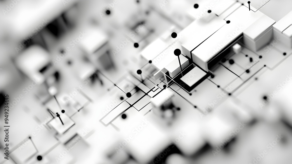 Poster intricate wireframe visualization of cutting edge digital user interface design