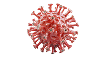 Virus isolated on white background 