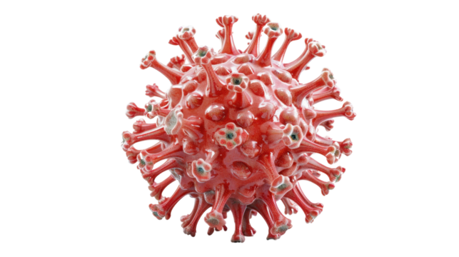 Virus isolated on white background 