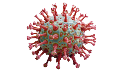 Virus isolated on white background 