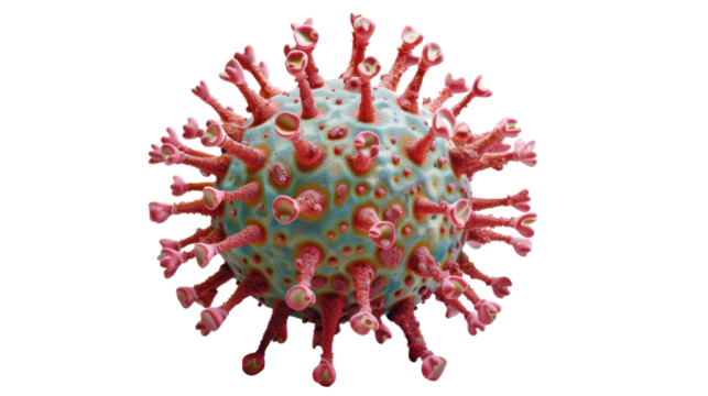 Virus isolated on white background 