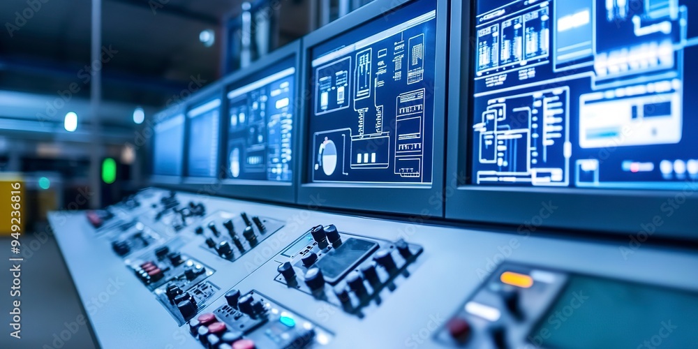 Poster supervisory control and data acquisition system technology for monitoring and controlling processes.
