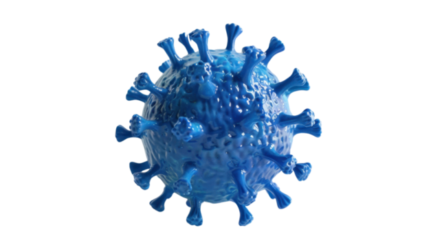 Virus isolated on white background 