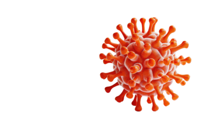 Virus isolated on white background 