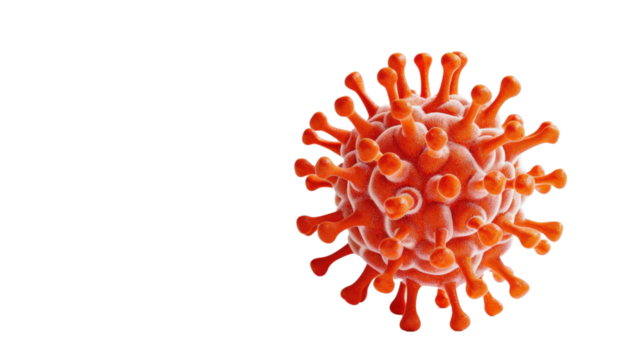 Virus isolated on white background 