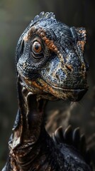 Fototapeta premium Close-up Portrait of a Prehistoric Dinosaur