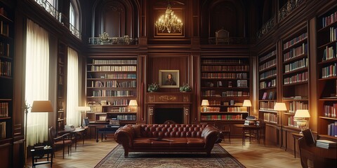 Obraz premium nice library