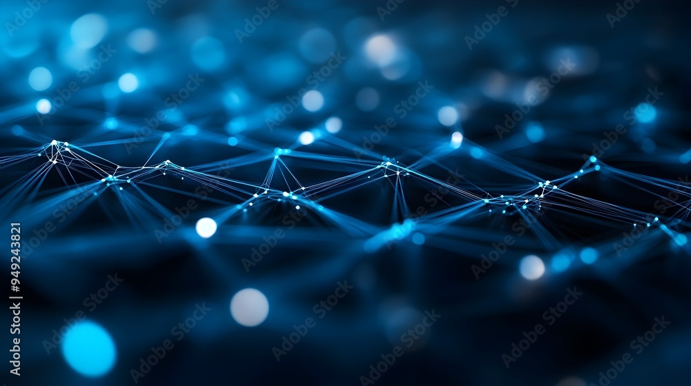 Poster intricate digital architecture a futuristic wireframe visualization of website backend